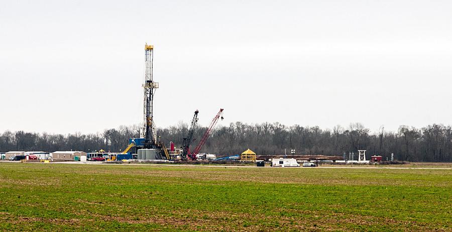 A fracking operation in Louisiana.