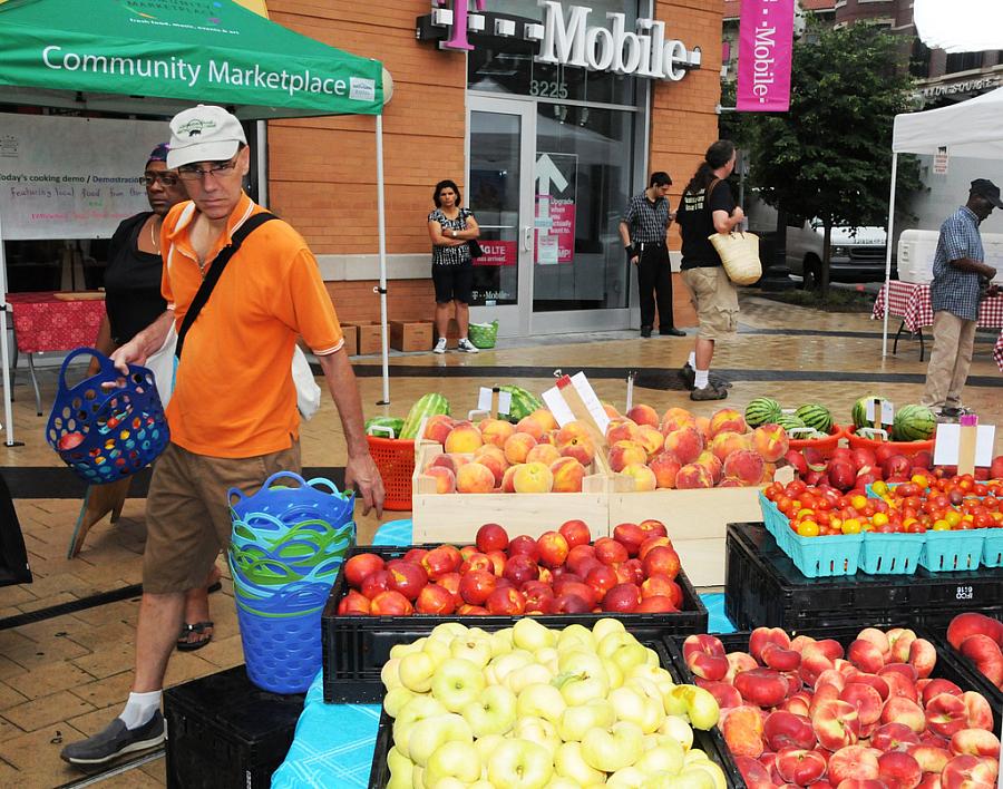 Produce at a farmer's market.