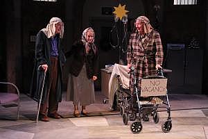 Photo: Alan Alabastro/ACT Actors Kurt Beattie, Marianne Owen and Jeff Steitzer perform in "Assisted Living."