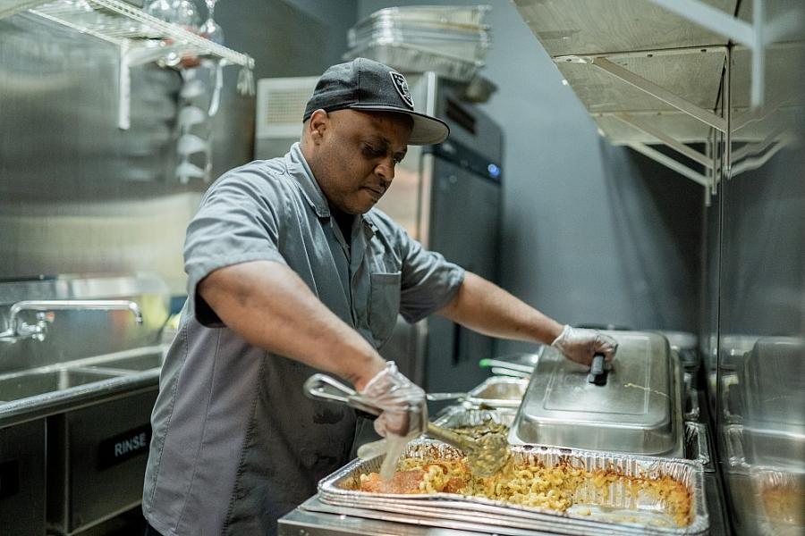 Raymond Galloway, a line cook at a Chicago soul food restaurant, wasn’t able to work regularly for about six months because of h