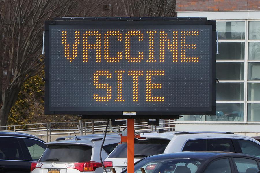 Vaccine site sign