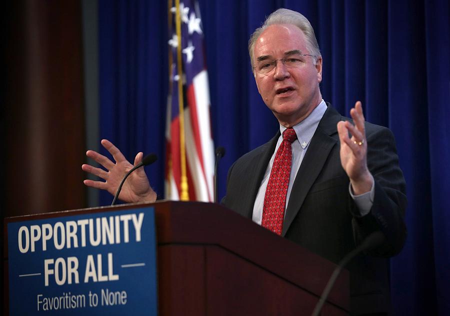 Rep. Tom Price (R-GA), President-elect Donald Trump's pick for secretary of Health and Human Services. (Photo: Alex Wong/Getty I