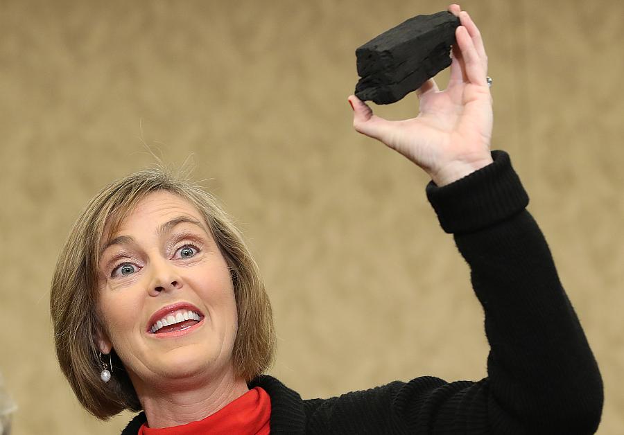  Rep. Kathy Castor (D-FL) got very literal with her metaphors on Wednesday, holding up a piece of coal during a press conference