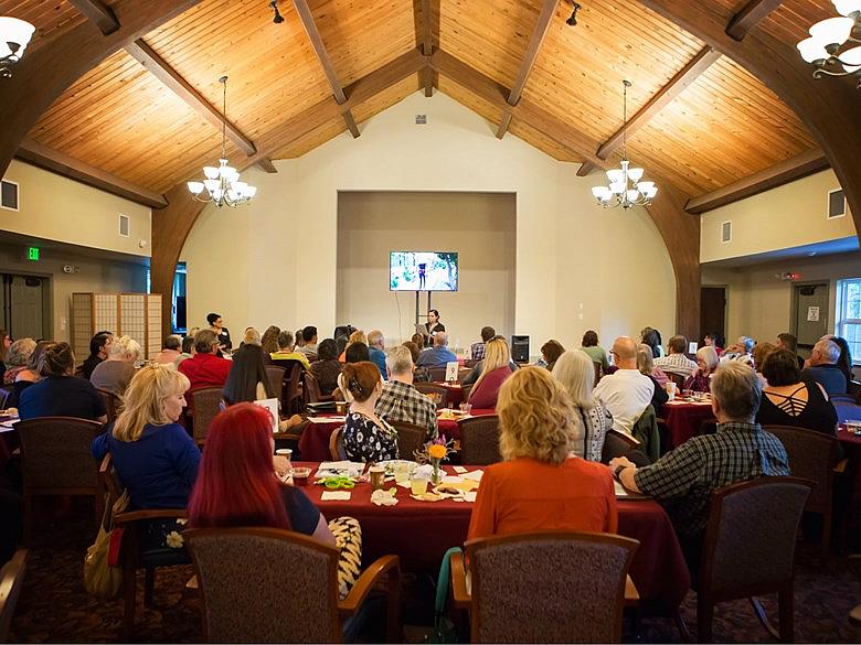 Nearly 100 people convened in Jackson at an event organized by CapRadio and Amador County Behavioral Health following reporter S