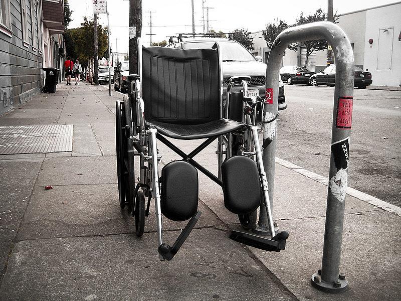 Wheelchair on Street