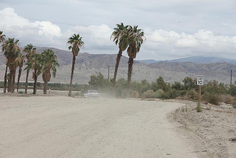 Eastern Coachella Valley dusty road