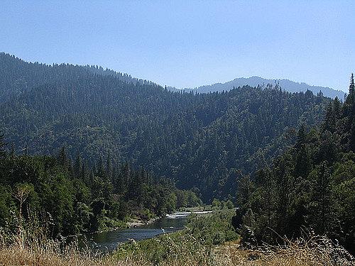 The Trinity River flows through the Hoopa Valley Reservation in Northern California.