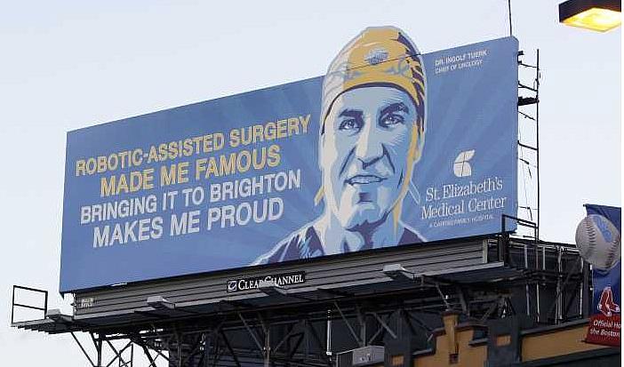 Robotic surgery billboard