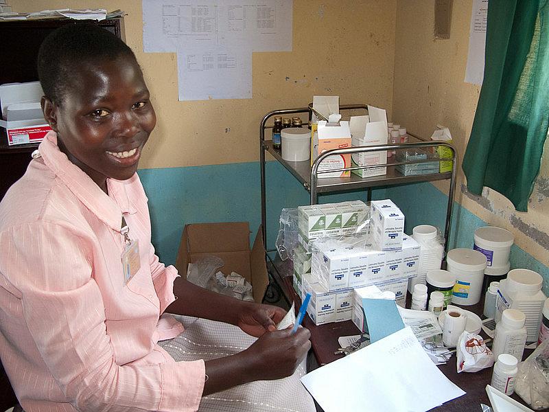A nurse educating women on family planning methods Promoting use of long Acting contraceptives