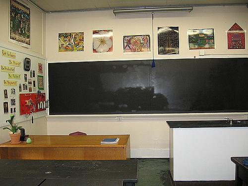 Classroom blackboard