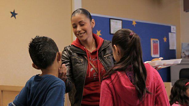 Federal health reform will leave out California's two million undocumented immigrants, a dilemma for multi-status families like Norma Navarro's. Her 7-year-old son Angel is a citizen, but her 10-year-old daughter Aneth is not, meaning they'll have significantly different health care experiences. Photo by Brian Myers, Media Arts Center San Diego