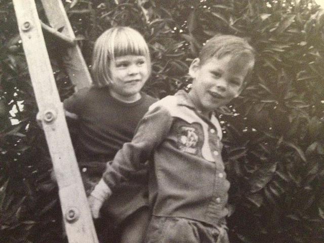 Mona Gable and her brother Jim as children.