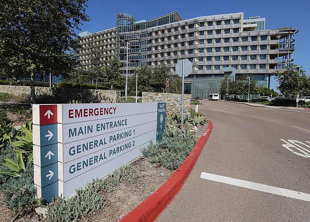 The emergency room at Palomar Medical Center Escondido. San Diego hospitals have grappled with more emergency room visits.