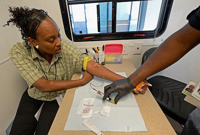Testing for STDs and HIV/AIDS at a mobile unit in Los Angeles. (Photo: Kevork Djansezian/Getty Images)