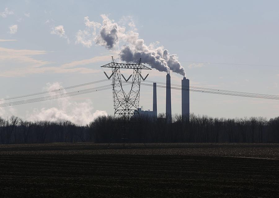 A view of the Petersburg power plant located just miles from Washington, Indiana, which is located in the Indiana county.