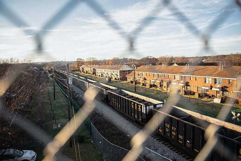 Five decades ago, city planners noted that “smoke, noise, and fumes from heavy industries and railroad operations and truck traffic permeate the area” around the Collegeville Center. The same conditions exist today in North Birmingham, Ala. Photo: Andi Rice for The Intercept