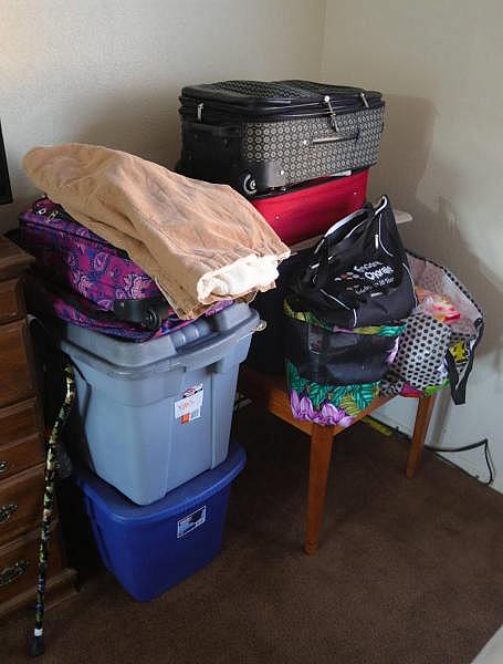 Some Grand View Apartments renters kept their belongings in suitcases and plastic containers to prevent bedbugs and cockroaches from getting in. David Middlecamp DMIDDLECAMP@THETRIBUNENEWS.COM