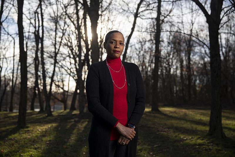 Karen Woodson recently retired as principal from Mary Harris Mother Jones Elementary School in Adelphi, Maryland. Tyrone Turner / WAMU/Dcist