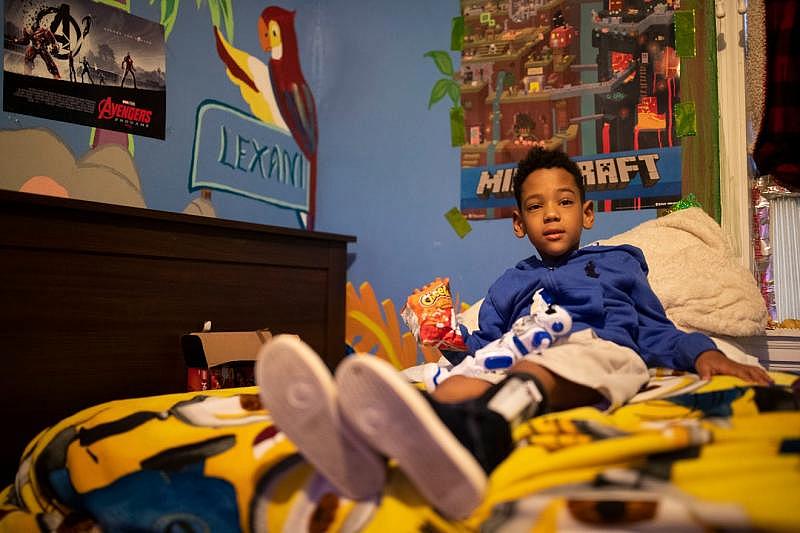Zayden, 6 plays in his bed Thursday afternoon, Aug. 20, 2020. He has epilepsy, mild autism, hydrocephalus of the brain, and asthma. Alicia Devine/Tallahassee Democrat