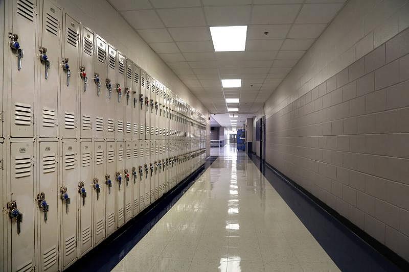 Lockers in a hallway at Wendell Krinn Technical High School in New Port Richey. DOUGLAS R. CLIFFORD | Times