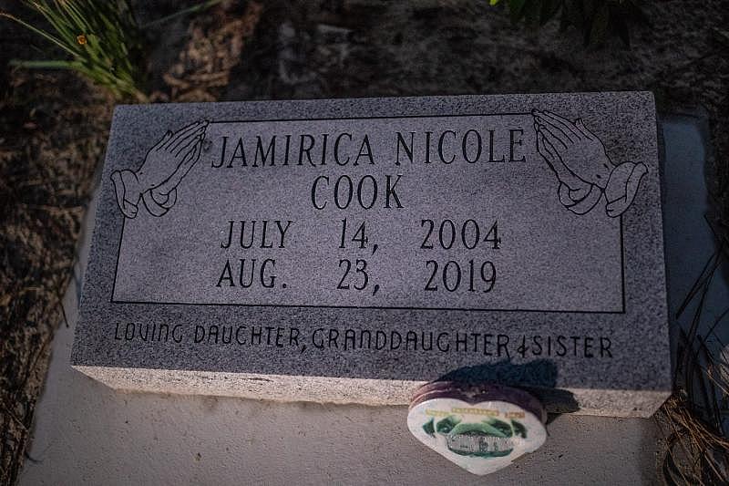 The headstone for Jamirica "Noonie" Cook. ALICIA DEVINE/TALLAHASSEE DEMOCRAT The headstone for Jamirica "Noonie" Cook. ALICIA DEVINE/TALLAHASSEE DEMOCRAT
