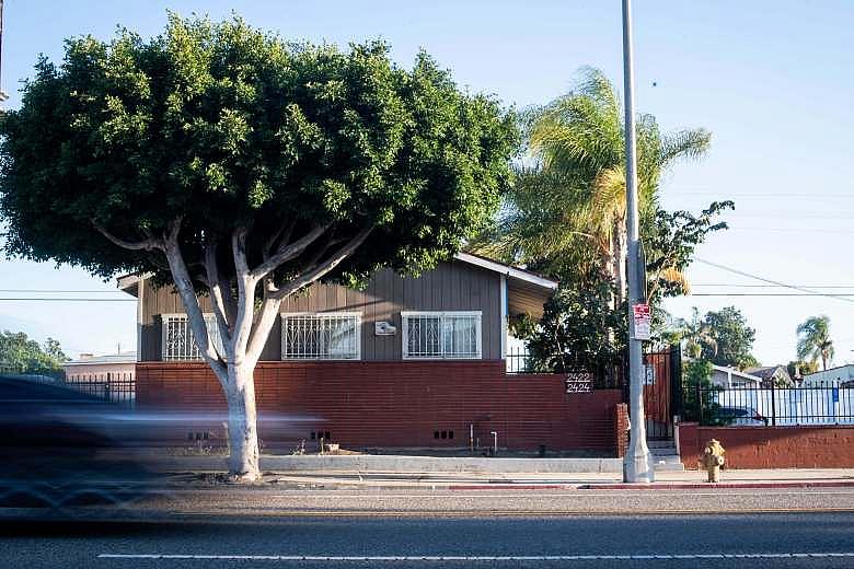 A building on W. Florence Avenue was midwife Racha Tahani Lawler’s first birth center down the street from her grandmother’s home. Her grandmother, a nurse, also assisted women at the center. (Photo by Sarah Reingewirtz, Los Angeles Daily News/SCNG)