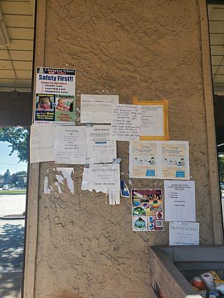 Flyers on the walls at Trithnethra on Pearl Ave. Flyers on the walls at Trithnethra on Pearl Ave.