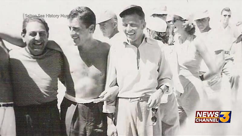 Frank Sinatra at the Salton Sea. Courtesy of the Salton Sea History Museum.