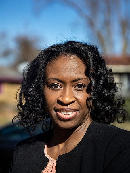 Central High School educator Kimberly Owens-Pearson in Memphis, Tenn., on Saturday, March 6, 2021. ARIEL COBBERT/THE COMMERCIAL APPEAL