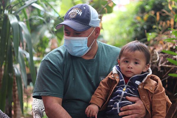 Melvin Zuniga and his one year old son, Joshua Emanuel, both fell sick to COVID-19 during the pandemic. Photo: Alexis Terrazas