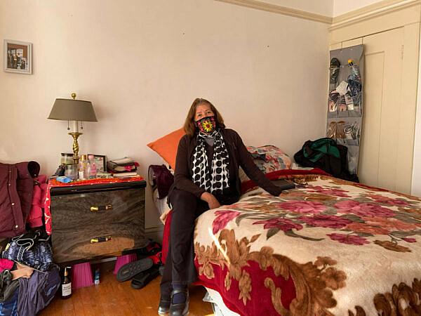 María Susana Lozano poses for a photo in her home in San Francisco's Mission District. Photo: Adriana Camarena