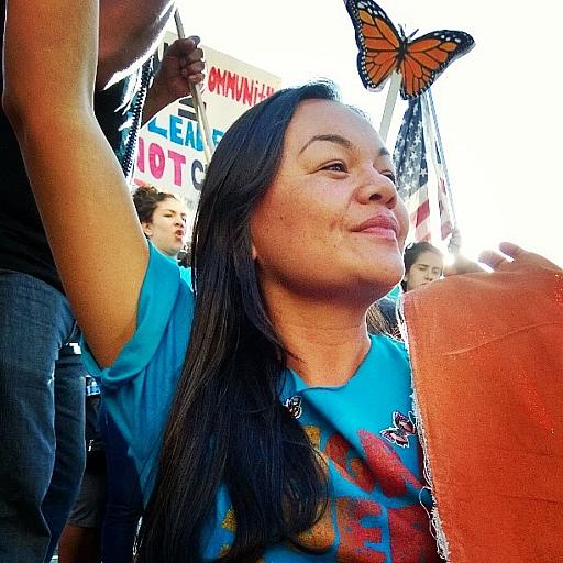 Francisca Porchas is the founder of the Latinx Therapist Action Network. Her work was inspired by the experiences of activists advocating in immigrant communities and the emotional toll that it took on them.  Credit: Courtesy of Puente