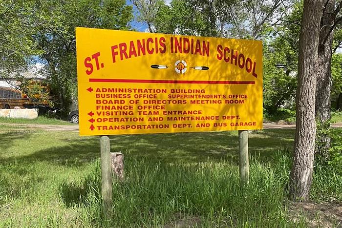 Saint Francis Indian School, previously Saint Francis Indian Mission, is now a tribal government-chartered school funded by the Bureau of Indian Education. The 700 person student body is mostly Native. (Photo/Courtesy)