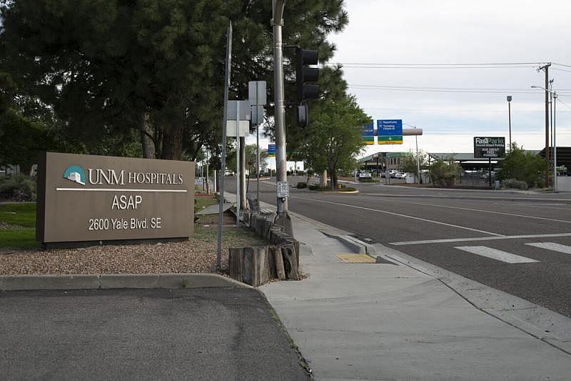 The UNM Addiction and Substance Abuse Program is located well south of the main campus, near a public bus route. CREDIT: Marjorie Childress for New Mexico In Depth