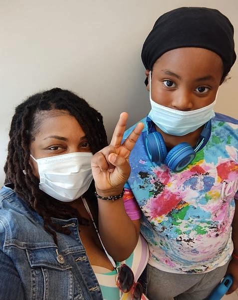 Monica Farr, left and her son Ma’Siah, 8. After Ma'Siah turned 3 years old, doctors suspected he was severely asthmatic, but because of his age, they waited to confirm the diagnosis. PHOTO COURTESY OF MONICA FARR