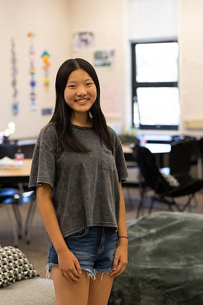 Senior Julie Chen at the Wellness Center at Los Gatos High School in Los Gatos on Aug. 25, 2022. Photo by Magali Gauthier. Senior Julie Chen at the Wellness Center at Los Gatos High School in Los Gatos on Aug. 25, 2022. Photo by Magali Gauthier.