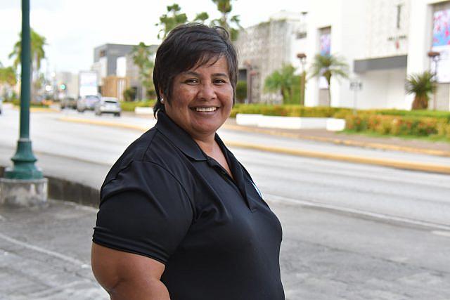 Elfriede Suda, a Saipan resident from Chuuk, went house to house in 2020 encouraging her fellow Micronesians to sign up for the presumptive eligibility program. Elfriede Suda, a Saipan resident from Chuuk, went house to house in 2020 encouraging her fellow Micronesians to sign up for the presumptive eligibility program.