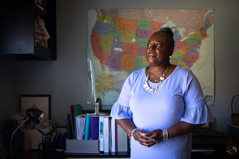 Anita Fisher is shown at her home in Spring Valley, Aug. 16, 2022. (Zoë Meyers/inewsource)