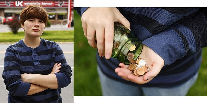 On days Marshall Troese doesn’t eat lunch, he uses change he finds around his house and heads to a gas station convenience store for a snack after school, instead.Jared Wickerham for NBC News