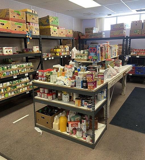 A fully stocked room of food at the Valley Community Pantry in Hemet, California. Organizers say the volume of visitors to the pantry has risen sharply since 2021. (Photo by Javier Rojas/Inland Valley Daily Bulletin/ SCNG)