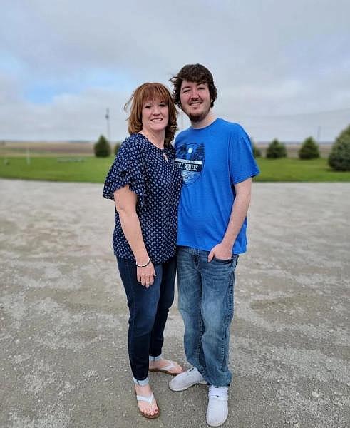 Nick Herringer and his mother Tammy Herringer stand in front of their house northwest of Hastings. Their water, drawn from their privately drilled well, showed a nitrate level of 18 parts per million earlier this year, much higher than the EPA limit of 10 ppm. Courtesy photo Nick Herringer and his mother Tammy Herringer stand in front of their house northwest of Hastings. Their water, drawn from their privately drilled well, showed a nitrate level of 18 parts per million earlier this year, much higher than the EPA limit of 10 ppm. Courtesy photo
