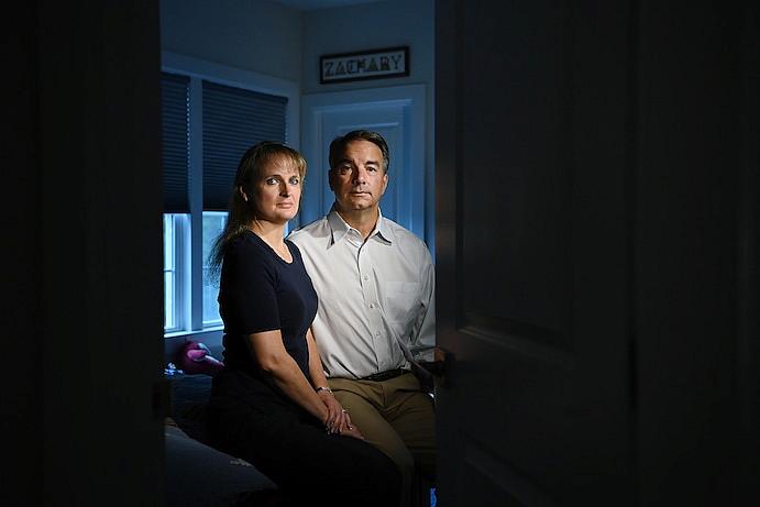 Cheryl Chafos and her husband, Tim Chafos were desperate to get help for Zach. (Matt McClain/The Washington Post)