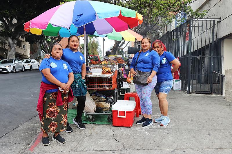 Women form the majority of vendors at the Guatemalan Night Market.