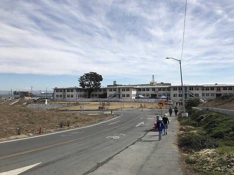 On the way to hunters Point Shipyard On the way to hunters Point Shipyard
