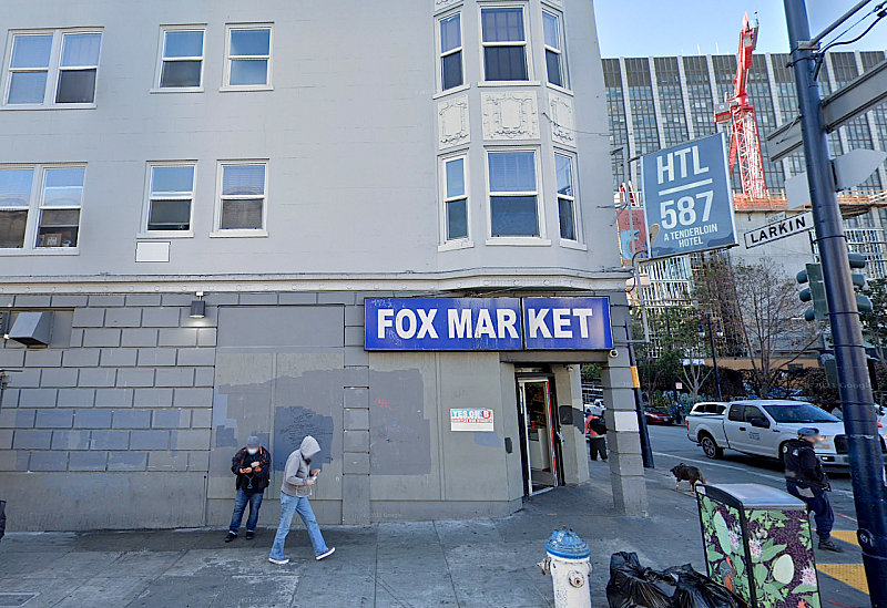 In the pandemic's early days, Urban Alchemy provided staff at the Hotel 587 in the Tenderloin, which became a shelter in place hotel for homeless residents. In the firm's final week on the job, a resident accused a staff member of sexual assault. (Photo: Google Street View) In the pandemic's early days, Urban Alchemy provided staff at the Hotel 587 in the Tenderloin, which became a shelter in place hotel for homeless residents. In the firm's final week on the job, a resident accused a staff member of sexual assault. (Photo: Google Street View)