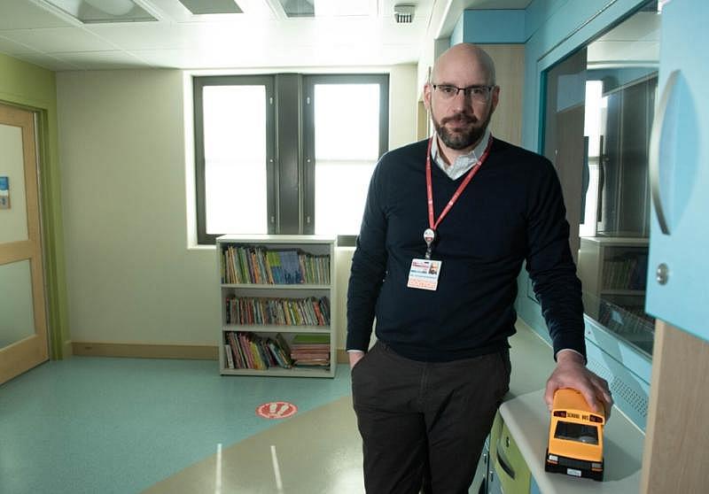 Dylan McKenney, seen March 18, is chief child psychiatrist at St. Mary’s Regional Medical Center in Lewiston. Andree Kehn/Sun Journal