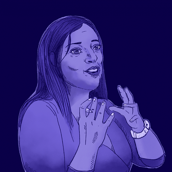 Prosecutor Ileana Espada is the compliance officer for the executive order issued by Governor Pedro Pierluisi. Illustration by Adriana C. García Soto | Centro de Periodismo Investigativo and Todas