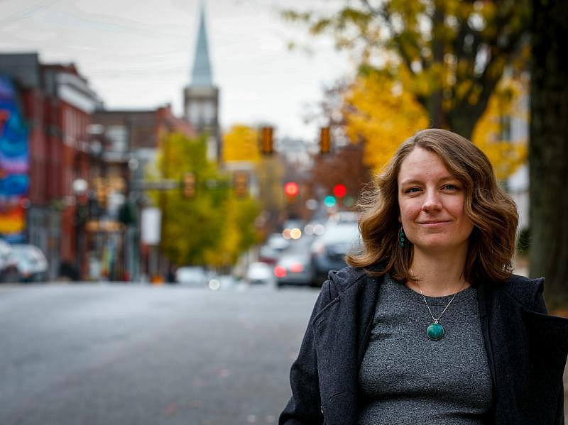 South Bethlehem resident and community organizer Anna Smith helped residents push for a student housing overlay district in the Southside.  Saed Hindash | For lehighvalleylive.com