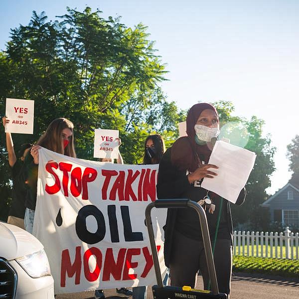 Fatima Iqbal-Zubair, a former environmental science teacher, campaigns to represent Wilmington in California’s state assembly. Courtesy of Fatima Iqbal-Zubair
