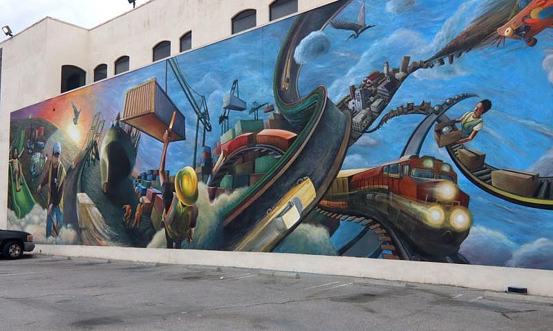 A new mural commissioned by Los Angeles City Councilmember Joe Buscaino to celebrate the heart of Wilmington. Grace Mahoney